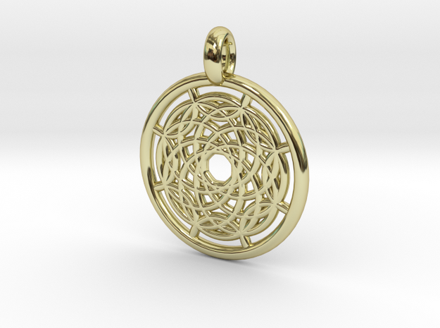 Hermippe pendant in 18K Gold Plated