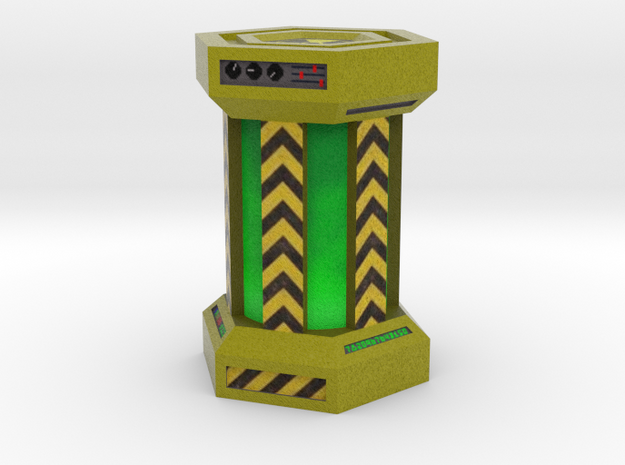 Game Piece, Power Grid, Uranium Canister Type 2 in Full Color Sandstone