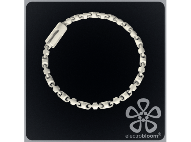 Fine barrel chain long necklace. in Black Natural Versatile Plastic