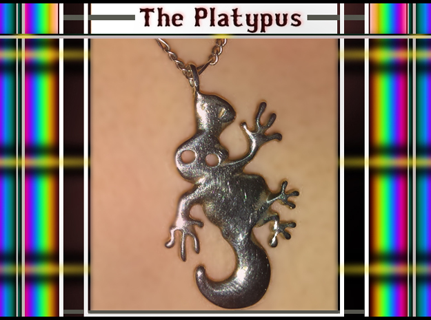  The Platypus  ( Ornithorhynchus Anatinus ) in Polished Silver