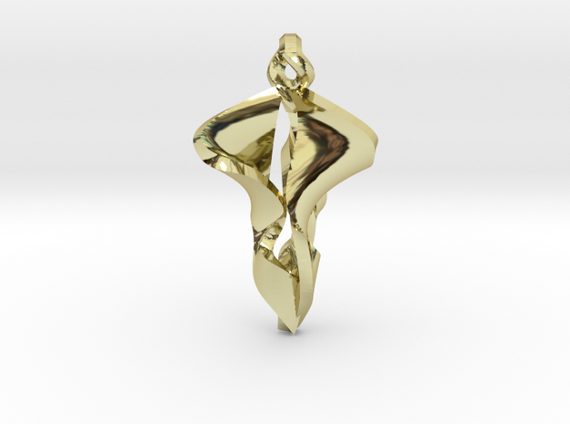 Pendant, Stylized 2 in 18K Gold Plated