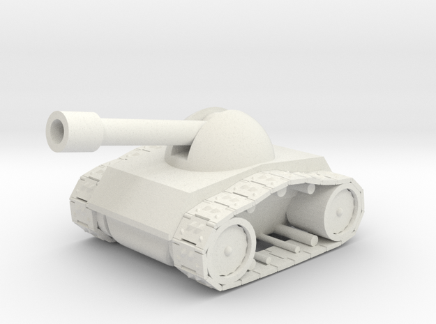 Tank-1 in White Natural Versatile Plastic