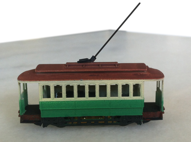 Sydney C Class Tram N Scale 1:148 in Tan Fine Detail Plastic