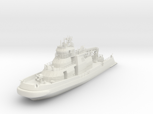 1-100 Fire Boat Like FDNY 343 in White Natural Versatile Plastic