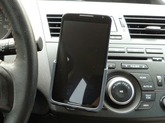 Motorola Nexus 6 - Qi Wireless Car Charge Dock in Black Natural Versatile Plastic