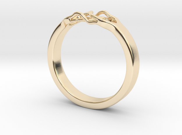 Roots Ring (18mm / 0,7inch inner diameter) in 14K Yellow Gold