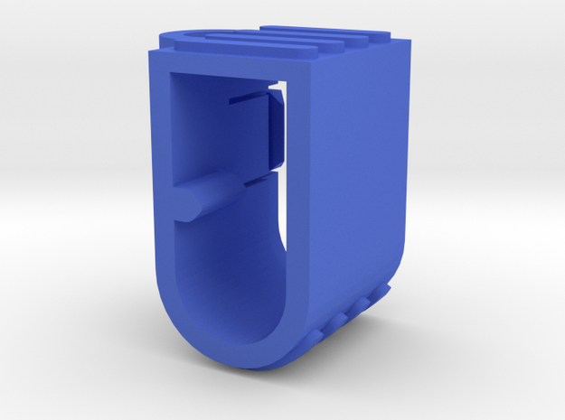 EC5 Plug Holder Vertical  in Blue Processed Versatile Plastic