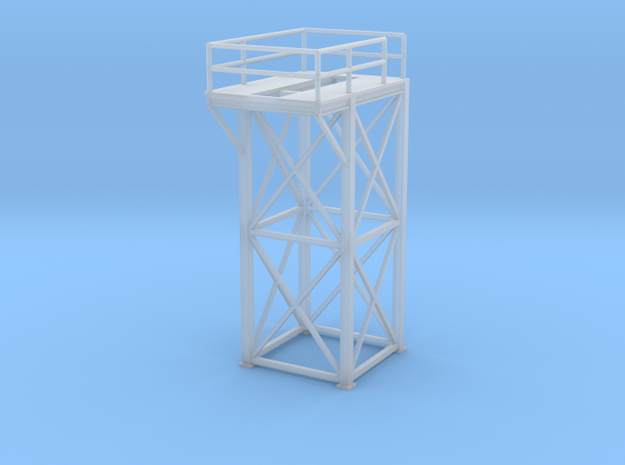 'N Scale' - 8'x8'x20' Tower Top in Tan Fine Detail Plastic
