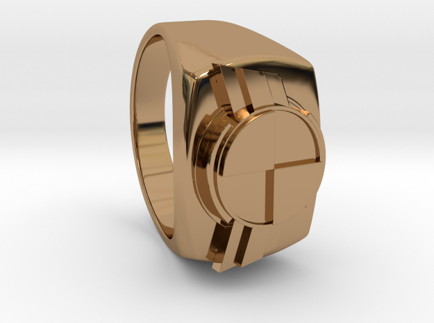 Test Squadron - Signet Ring - Version2.0 "Size 9" in Polished Brass