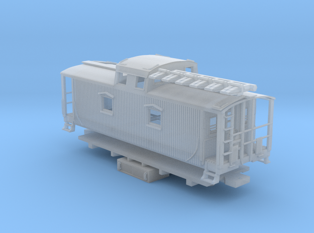 D&H "Pennsylvania Pusher" Caboose (1/160) in Smooth Fine Detail Plastic