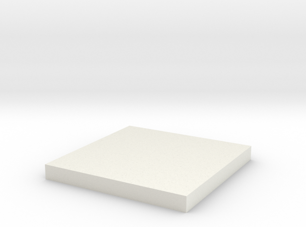 'N Scale' - 10'x10' Foundation Pad in White Natural Versatile Plastic