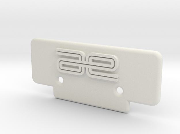 RC10T Bumper in White Natural Versatile Plastic