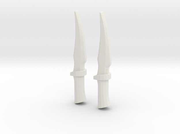 Drax's Knives V3 in White Natural Versatile Plastic