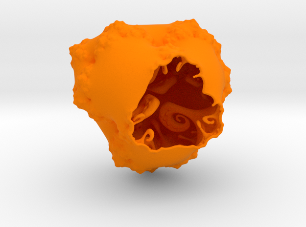 Spiral Bowl - TgladTetra Julia CUT in Orange Processed Versatile Plastic