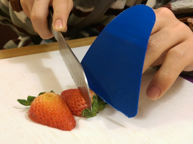 Finger Guard (XL) in Blue Processed Versatile Plastic