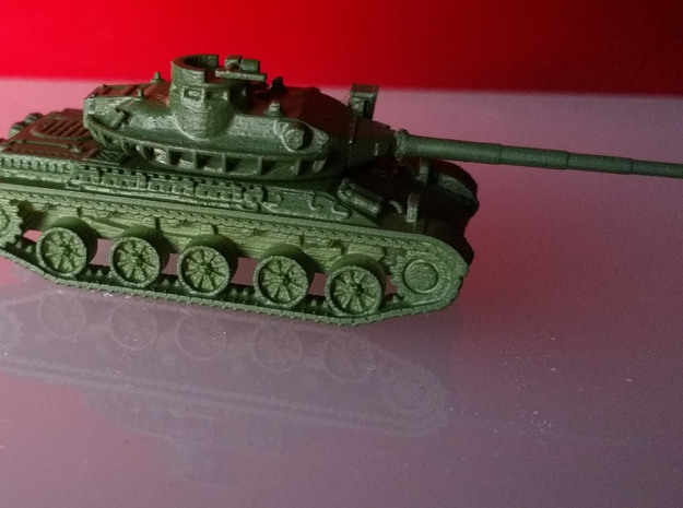 AMX-30-barcaza+torre+cañón in Tan Fine Detail Plastic