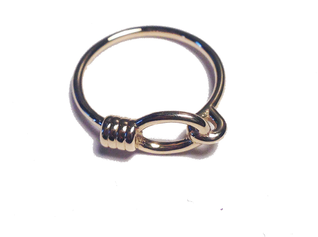 Rope Chain Ring - Sz. 8 in 14K Yellow Gold