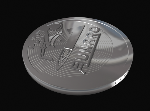 1 "Lunaro sterling 2013" coin in Natural Silver