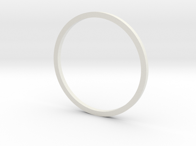 Holocron Window Ring in White Natural Versatile Plastic