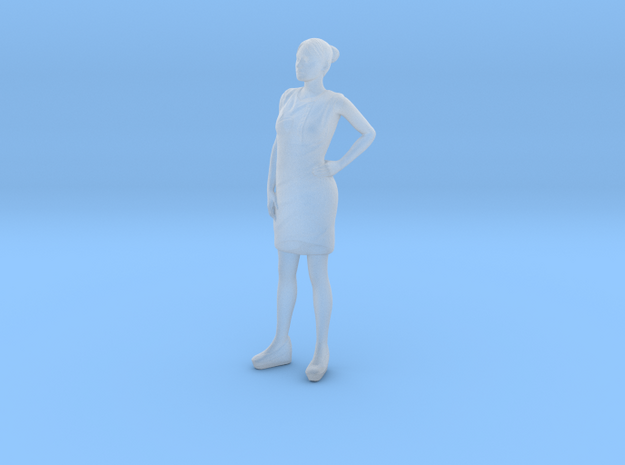 Woman Standing 16th in Smooth Fine Detail Plastic