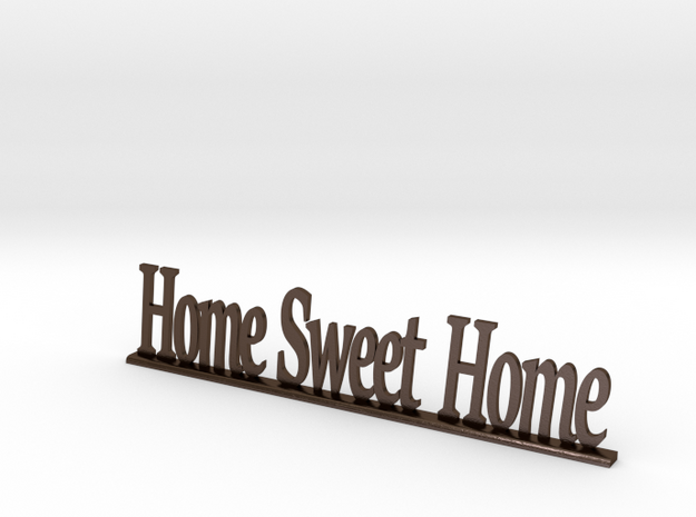 Letters 'Home Sweet Home' 7.5cm / 3.00" in Polished Bronze Steel
