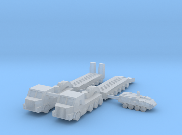 1/500 M1070 HETS Tank Transport (x2) in Smooth Fine Detail Plastic