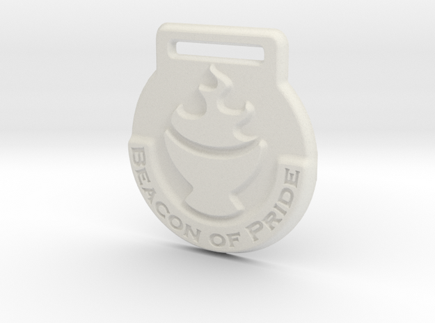 Beacon of Pride Medal in White Natural Versatile Plastic
