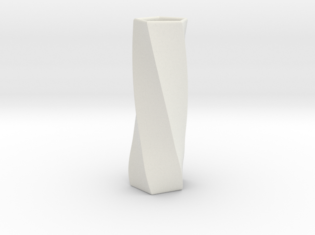 Simple Flower Vase in White Natural Versatile Plastic