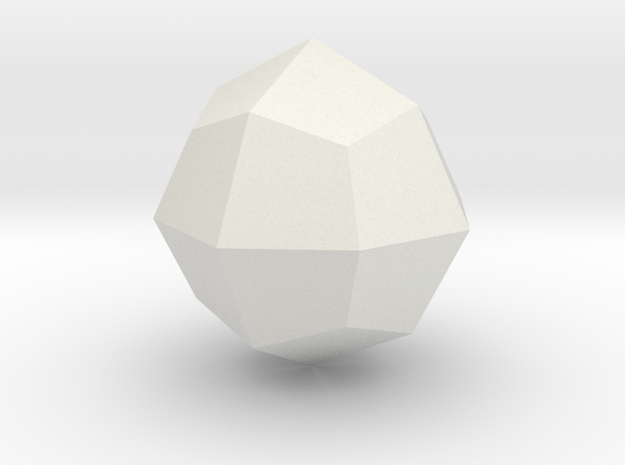 Deltoid icositetrahedron in White Natural Versatile Plastic