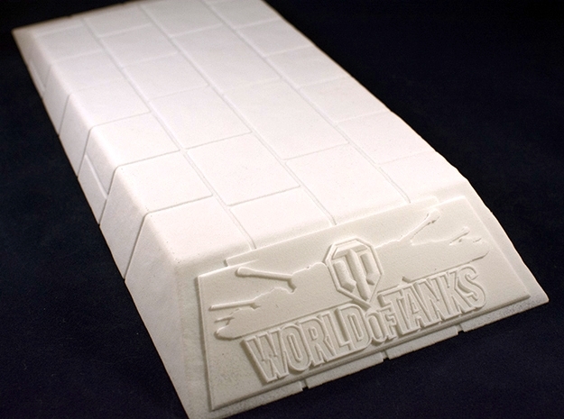 1:35 World of Tanks stand for miniatures  in White Natural Versatile Plastic