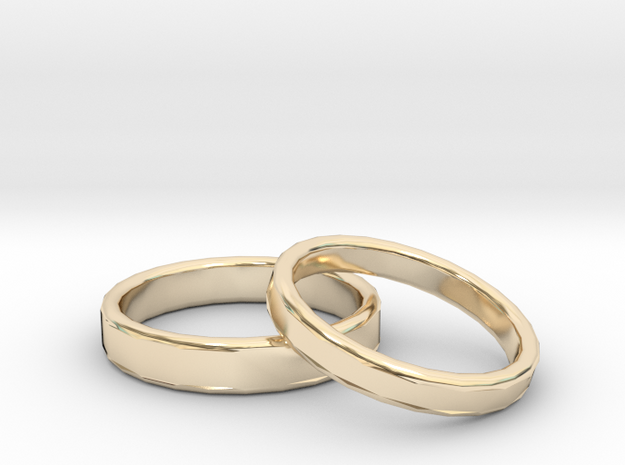 Rings Wedding in 14K Yellow Gold