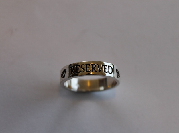 11 Reserved Ring Size 7 in Polished Silver