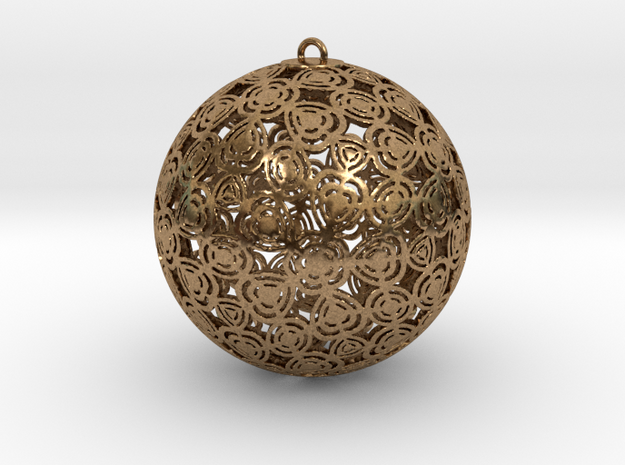 Christmas Ornament 1 in Natural Brass