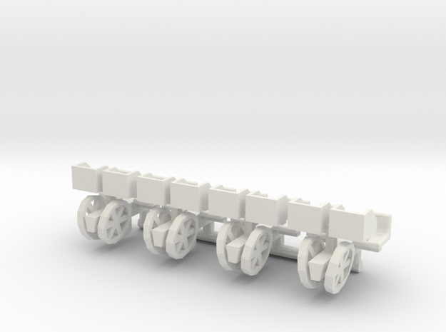 1/64 Transplanter with plant bins, set of 4 in White Natural Versatile Plastic
