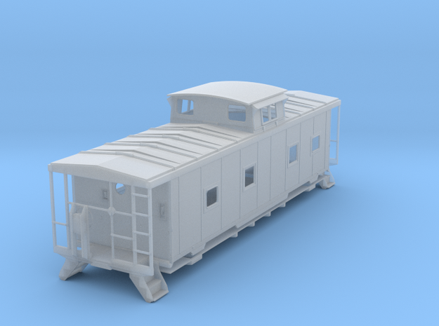ACL M5 Caboose, split window, no roofwalk - O in Smooth Fine Detail Plastic