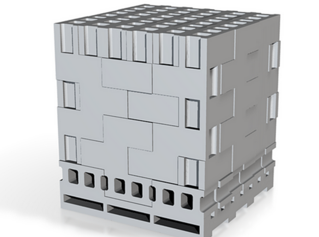 1:160 N Scale Concrete Blocks on Pallet in Tan Fine Detail Plastic