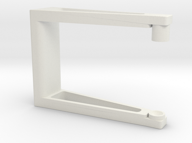 Handle for Zoetropes in White Natural Versatile Plastic