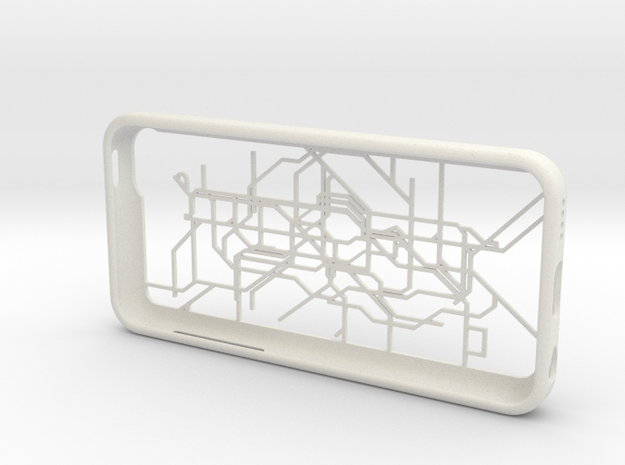 London subway/underground map iPhone 5c case in White Natural Versatile Plastic