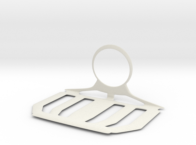 Charger Hanger in White Natural Versatile Plastic