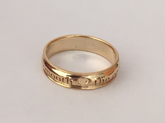 A Midsummer's Night Dream Ring Sz 6 in 18k Gold Plated Brass