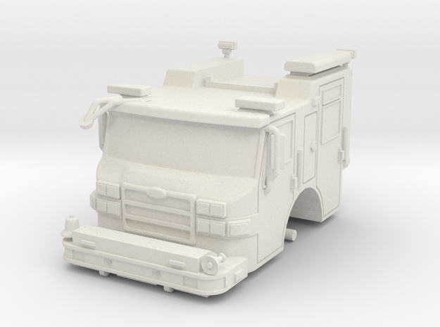 Vehicle-016-cab-hollow 1-64 in White Natural Versatile Plastic
