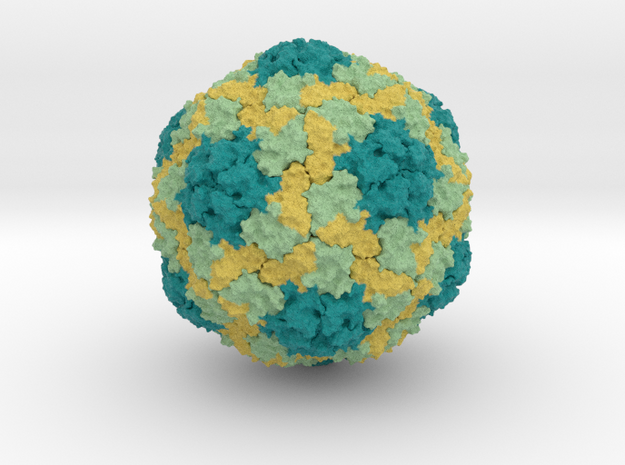 Hepatitis A Virus in Full Color Sandstone