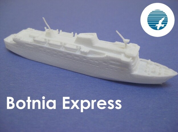 MS Botnia Express (1:1200) in White Natural Versatile Plastic: 1:1200