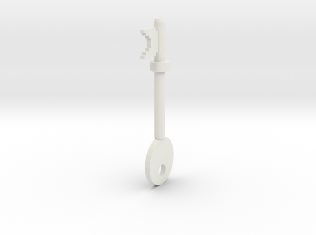 Key in White Natural Versatile Plastic