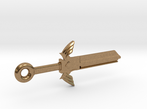 Zelda Master Sword House Key Blank - KW11/97 in Natural Brass