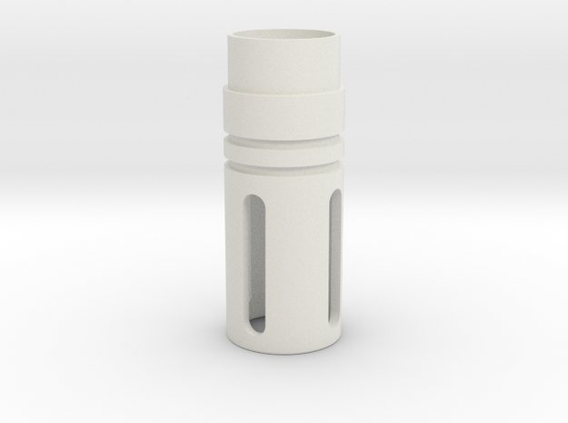 Jodocast's M4 Flash Hider in White Natural Versatile Plastic