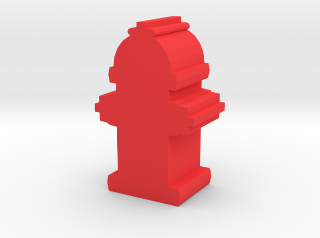 Game Piece, Fire Hydrant in Red Processed Versatile Plastic