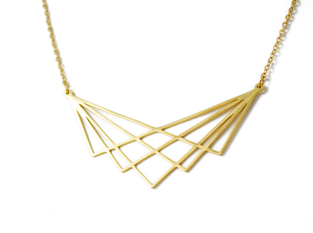 GRID NECKLACE in 18K Gold Plated