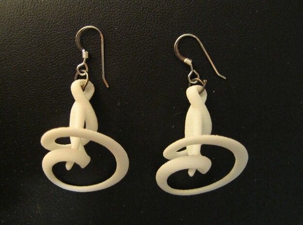 Calla Lily Earrings in White Natural Versatile Plastic