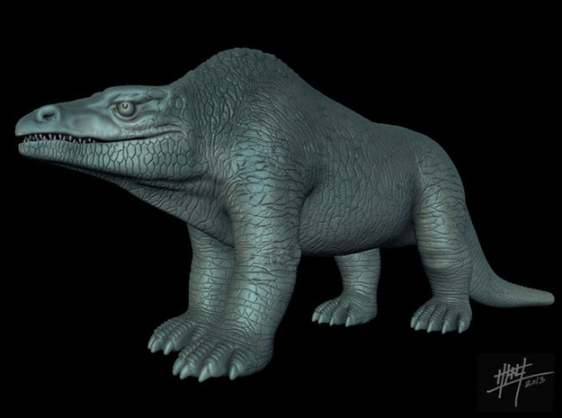 Megalosaurus retro 1/72 in White Natural Versatile Plastic